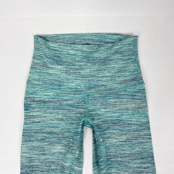 Lululemon Wunder Under Hi Rise Crop Teal Space Dye Camo‎ - Picture 7 of 9